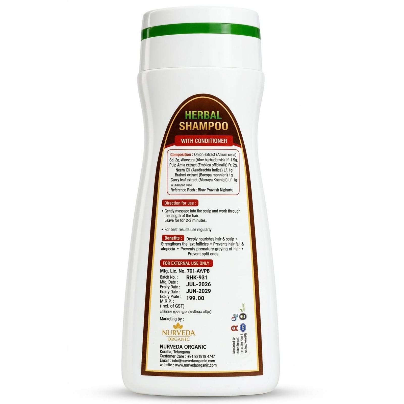 Nurveda - Herbal Shampoo - Image 2