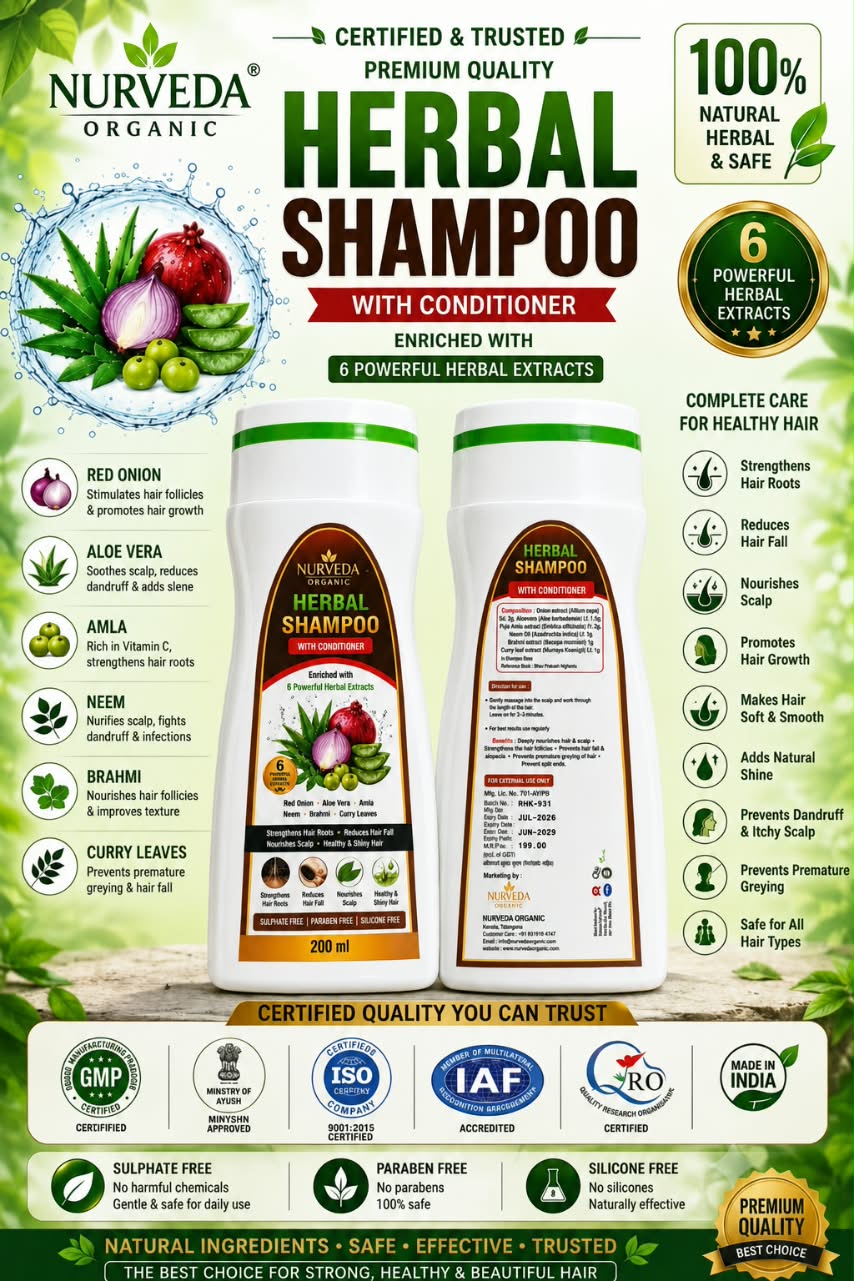 Nurveda - Herbal Shampoo - Image 4